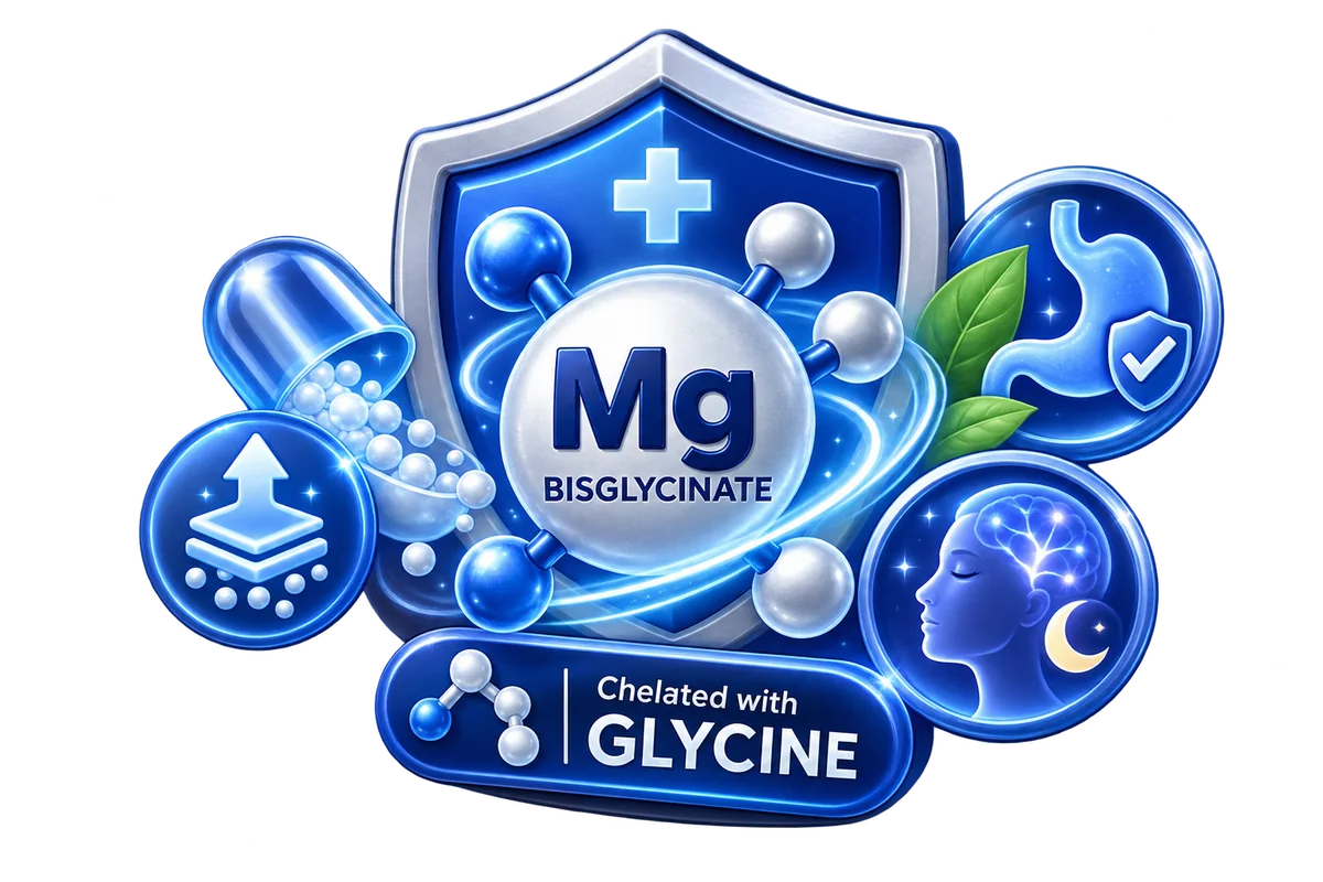 ภาพประกอบ Magnesium Bisglycinate และไกลซีน