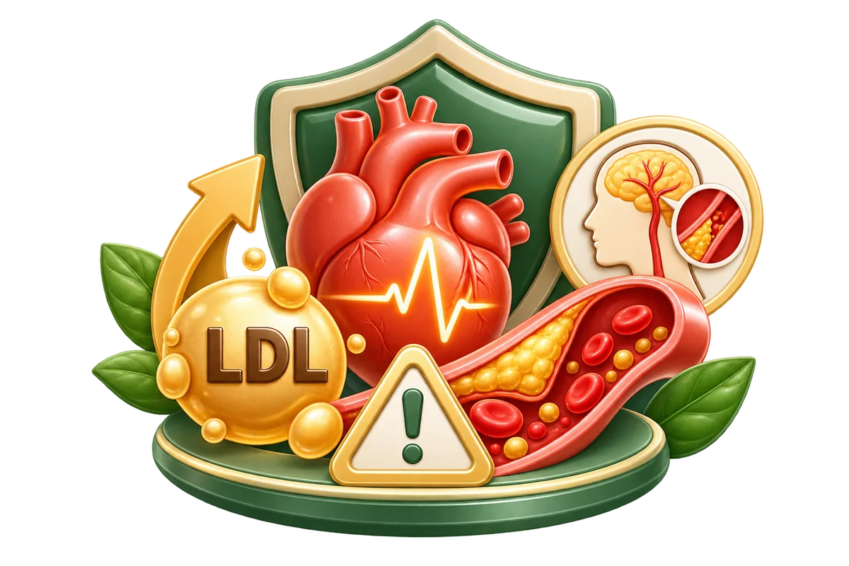 ภาพประกอบ LDL หัวใจ และหลอดเลือด