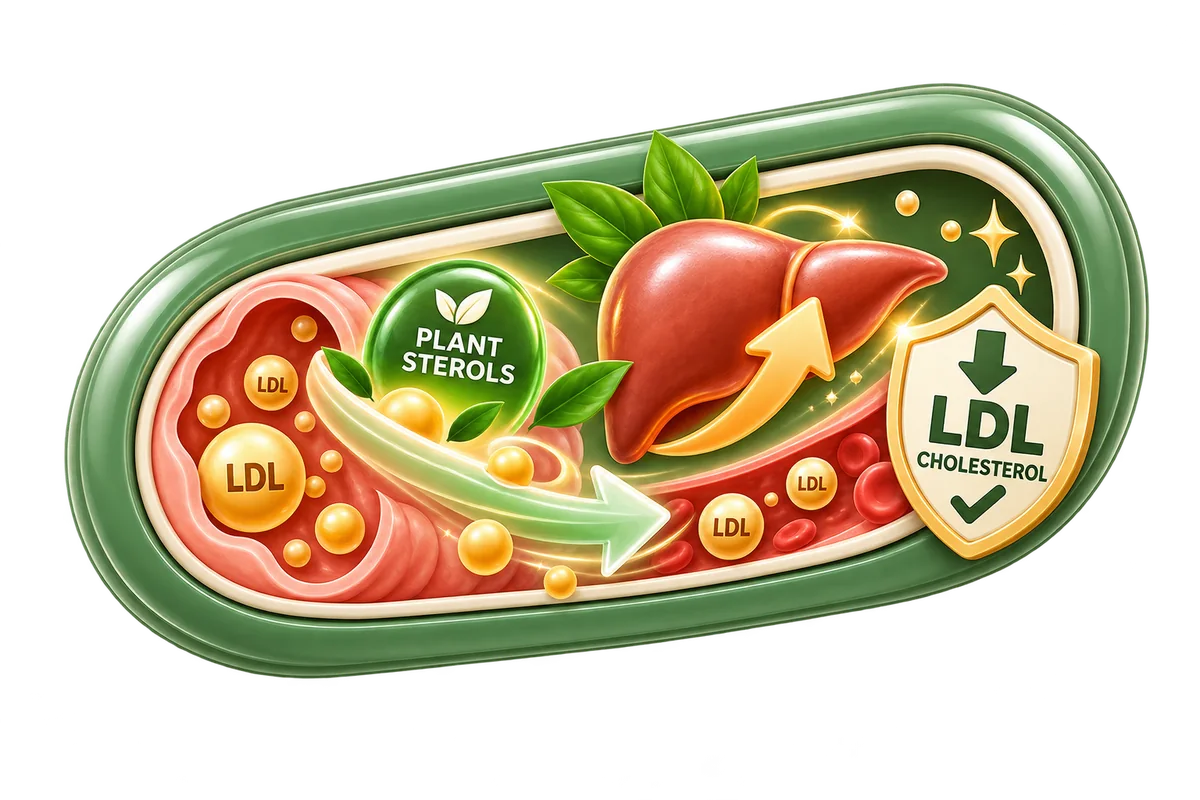 ภาพประกอบ Plant Sterols และกระบวนการดูแล LDL