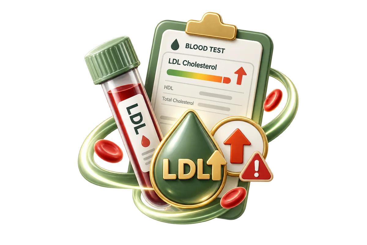 ภาพประกอบการตรวจติดตามระดับ LDL
